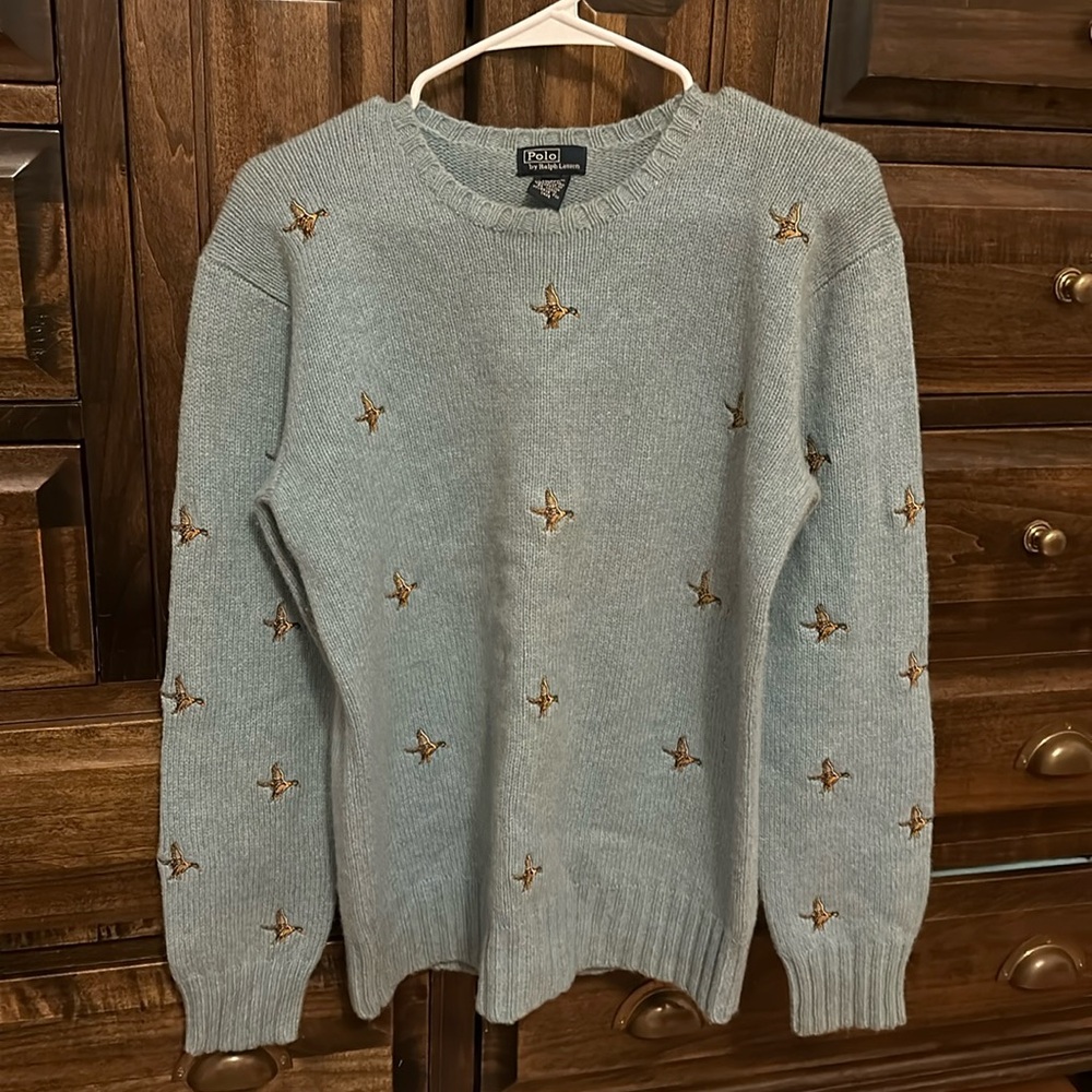 Ralph Lauren duck embroidered sweater Boys XL